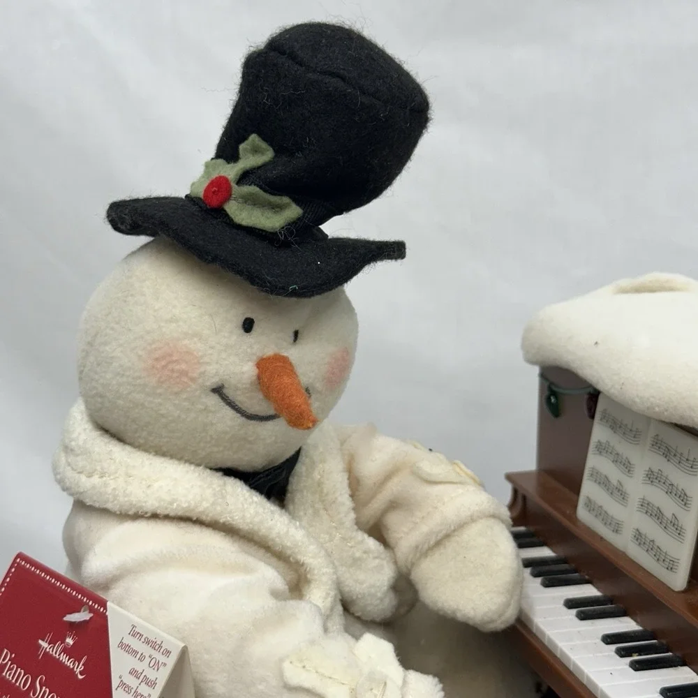 Hallmark 2005 Jingle Pals Piano Playing‎ Snowman Lights Music *No Movement *READ